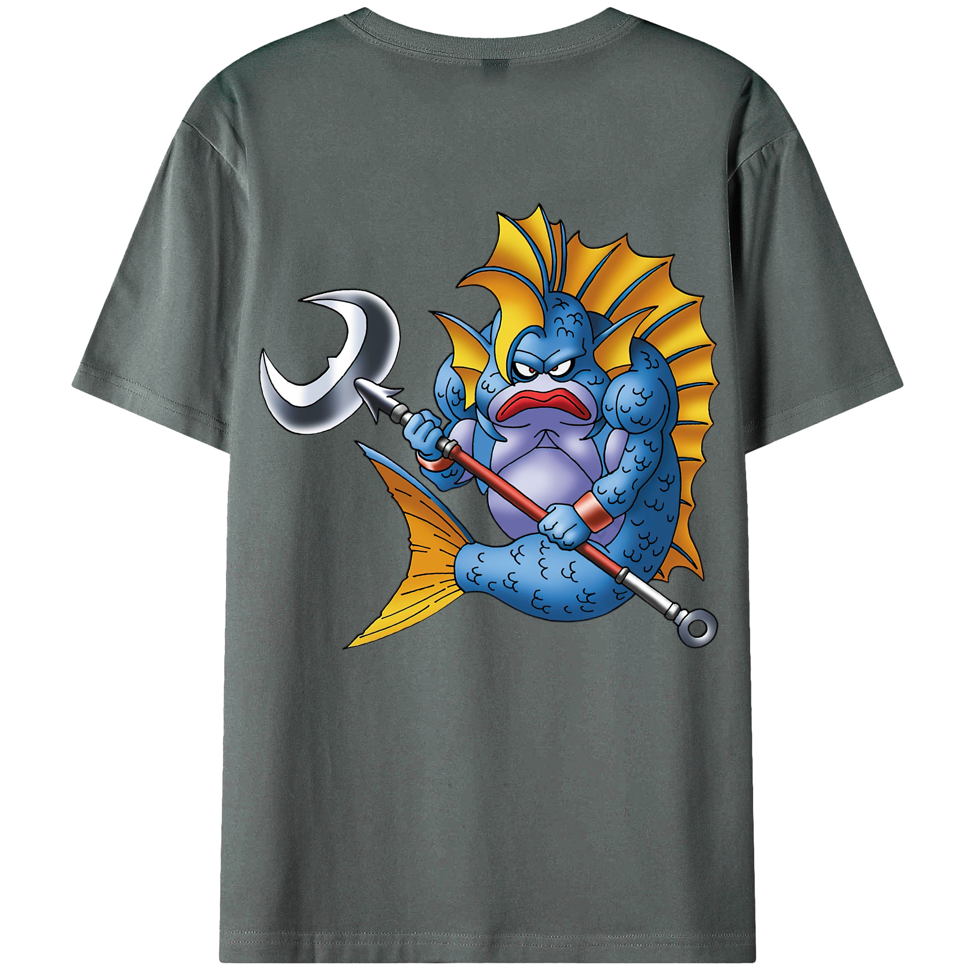 （画像用） ドラゴンクエスト Doragon Kuesuto Dragon Quest 綿100％ メンズ半袖Tシャツ（バックプリント） 通気性